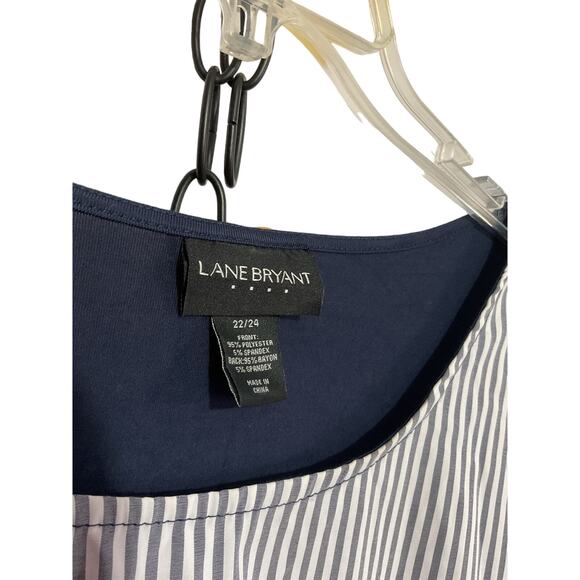 Lane Bryant Size 22/24 Blouse Tie Front Accent - Picture 4 of 13